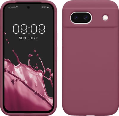 kwmobile telefoonhoesje geschikt voor Google Pixel 8a - Hoesje met siliconen coating - Smartphone case in orchidee paars
