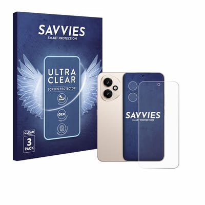 Savvies - Screenprotector voor Honor 400 (Voor+Camera) - Folie Beschermfolie transparant 6 Stuks