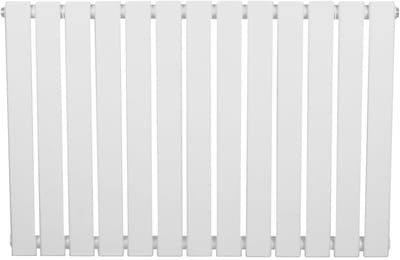 1-kolom design radiator - 600x910 mm - wit - vlakke panelen