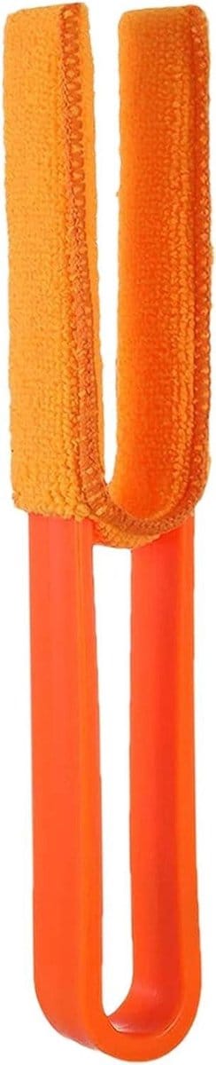 Reinigingsborstel Auto Interieur - Stofborstel Dashboard - Auto Interieur Reinigen - Zonder Krassen - 22 x 4 cm - Oranje
