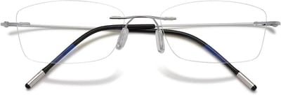Randloze leesbril titanium blauwlichtfilter ultralicht frame anti-blauw licht leesbril voor dames en heren