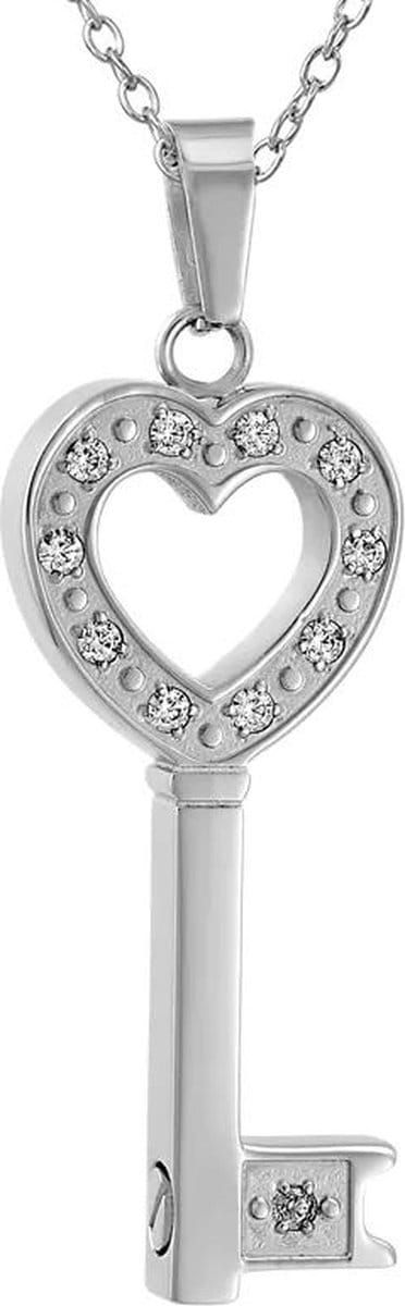 Donley - As ketting - urn ketting - crematie ketting - gedenkketting - urn - hart - dieren - ketting voor as - memorial ketting - ketting overledene - ketting voor gecremeerd as - Rouwsieraden - Ashangers - Ashanger - persoonlijk gedenksieraden