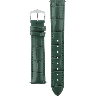 HIRSCH DUKE L DARK GREEN CALF 18/16MM 01028040-2-18