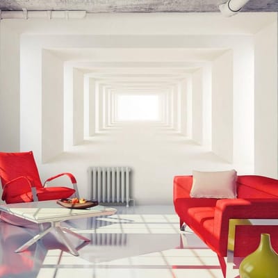 400cm X 280cm - Fotobehang - Naar het licht, Vliesbehang, 3D look,Instructie bijgesloten, zeer eenvoudig aan te brengen, geen behangtafel nodig
