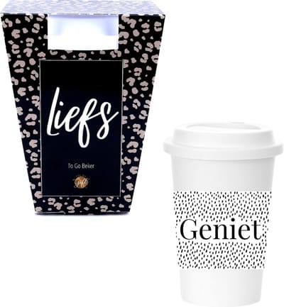The Big Gifts - herbruikbare To-Go beker - Liefs