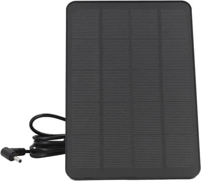 Zonnepaneel Beveiligingscamera - Zonneoplader Camera - Continu Stroom Voorzien - IP65 Waterdicht Ontwerp - 3 meter Kabel - Zwart