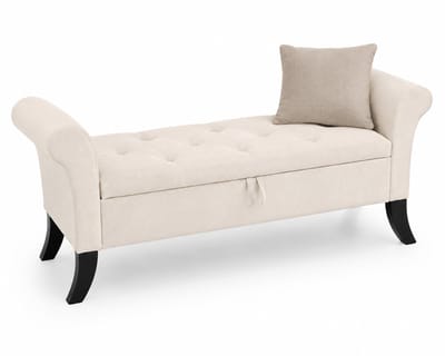 CINK Living Opbergbank 132 cm - Met Deksel en Draagvermogen van 168 kg - Corduroy Ottoman voor Slaapkamer en Hal - Grijs - 132 x 43 x 64,5 cm