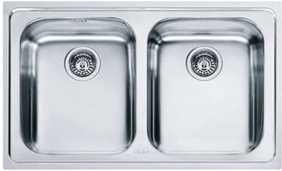 Franke Logica - LLX 620 roestvrijstalen spoelbak, 79x50 cm 101.0199.870