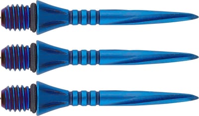 Unicorn Steel Dart Points Volute Converta Blue 27 mm