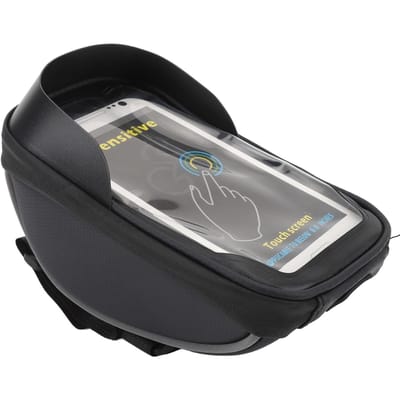 Fiets Telefoonhouder Tas Waterdicht Touch Display Grote Capaciteit Schokbestendig Stuur Fietszak gray