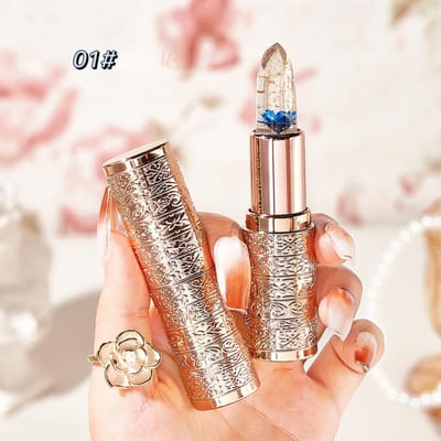 Hydraterende Bloem Transparante Lippenstift Temperatuur Kleur Veranderende Lippenbalsem Langdurige Jelly Lippenstift Lippen Verzorgende Make-up