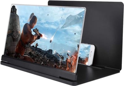 Store_8 - Smartphone Magnifier - 18x Vergroting - 3D Visuele Beleving - Zwart - Mobiele Telefoon Vergroter - Geschikt voor alle smartphones - 14 inch