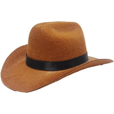 1 st Huisdier Cowboyhoed, Huisdier Accessoire Voor Katten & Honden, Westers Stijl Zonnehoed Voor Buitenactiviteiten, Vakanties & Fotoshoots S 13.5X10X5 CM bruin