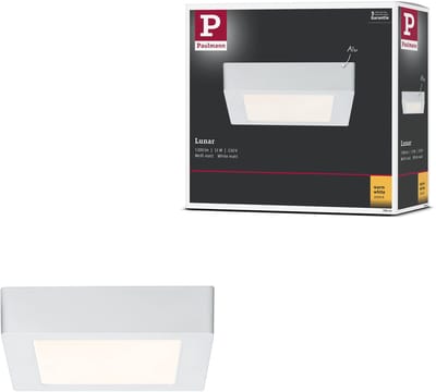 LED-paneel Lunar hoekig 170x170mm 11W 760lm 3000K Wit mat