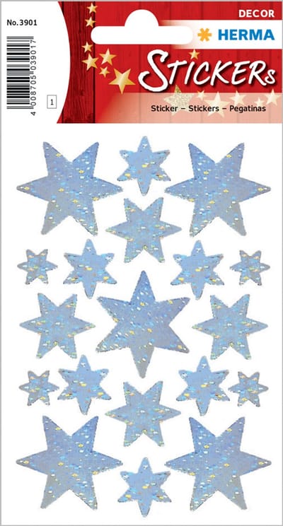 HERMA 3901 sticker Film Zilver Permanent 19 stuk(s)