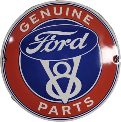 Ford Genuine Parts Emaille Bord 12cm