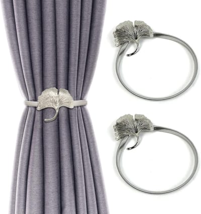 Set van 2 Gordijnhaken en Houders - Decoratieve Clips voor Thuis, Slaapkamer en Kantoor