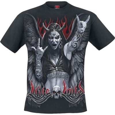 Spiral T-shirt - Rock Loud - S tot 4XL - voor Mannen - zwart
