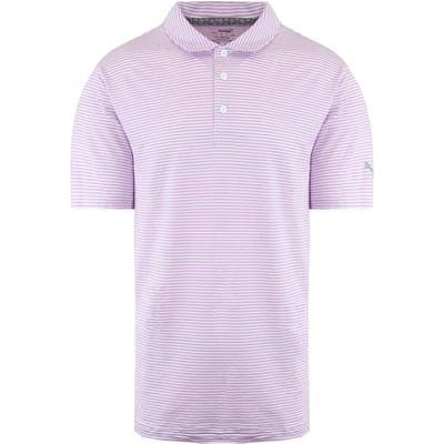 Puma DryCell Korte Mouw Streep Roze Heren Poloshirt 595115 17