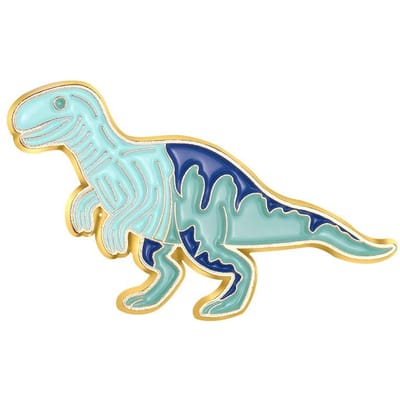 Broche Émail Dinosaure Broche Drôle Badge Dessins Animés Pour Sacs Jeans Sweats à Capuche Pin Lapel en Jean Bijoux Meilleur Cadeau Enfants white