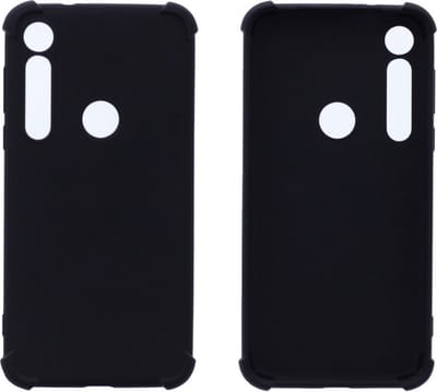 Motorola Moto G8 Plus Anti Shock Silicone Hoesje - Zwart - ZT Accessoires