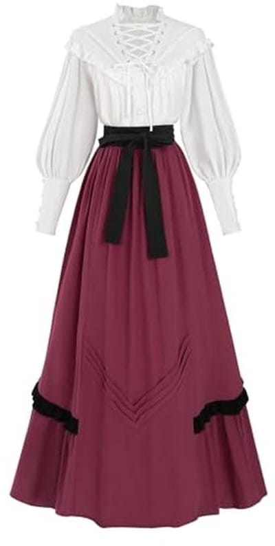 Vrouwen Regency Kostuum Victoriaanse Jurk Tea Party Jurken
