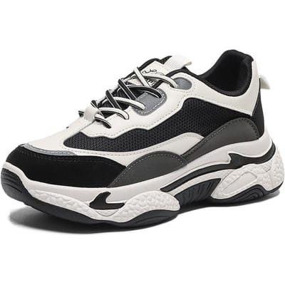 Herfst en Winter Nieuwe Papa Schoenen Dames Koreaanse Versie Dikke Zool Slijtvaste Sportschoenen Plus Fluweel Warm Studenten Casual Schoenen 40 black