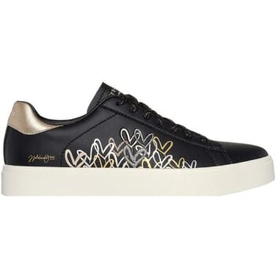 Skechers Eden Lx - Gleaming Hearts Dames Sneakers - Zwart/Multicolour