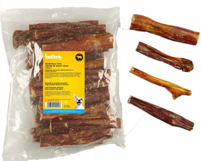Boomy - Rundvlees rond - Natuurlijke hondensnacks - Gezonde hondensnoepjes - Kauwstaaf hond - Smakelijke kauwsnack van rundsvlees – 500g