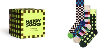 Happy Socks - 3-Pack Check It Out Socks Gift Set - Unisex - Sokken