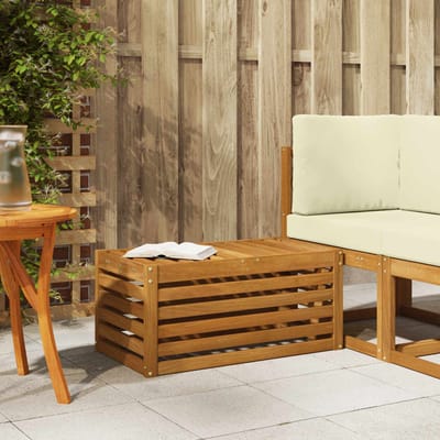 vidaXL - Buitenstoel - Bank - Massief - Acacia - Hout - Naturel - 79 - x - 43 - x - 37 - cm