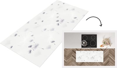 Keukenloper - Loper keuken - Design - Paardenbloem - Bloemen - 120x50 cm - Keukenloper vinyl