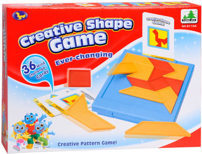 Lobbes tangrampuzzel de Luxe ruimtelijk inzicht spel voor kinderen.