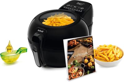 Heteluchtfriteuse - Airfryer Frituur - Gezond Frituren - Automatische Roerarm - 1.2 kg - Zwart