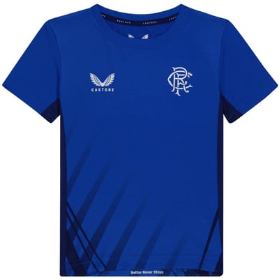 Castore Rangers FC T-shirt voor kinderen (normaal model) (Blauw)
