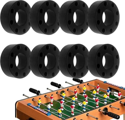 Voetbal Stoppers - Tafelaccessoires - Spelverbetering - Antislip Stabiliteit - 8 Stuks - Zwart