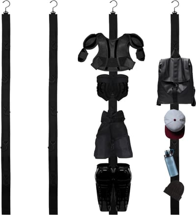 Hockeyapparatuur Droogstandaards - 5-Haken Draagbare Uitrustinghouder voor Sportartikelen