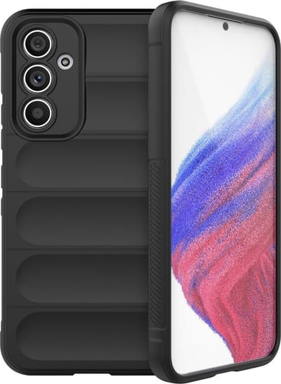 Coverup Hoesje - Geschikt voor Samsung Galaxy A54 Hoesje - Coverup Hands-On Rugged Back Cover - Zwart