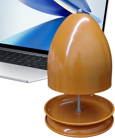 Theelicht Verwarmer - Kaars Oven - Warme Sfeer Creëren - Dubbele Wand Isolatie - 17.5 x 27 cm - Oranje