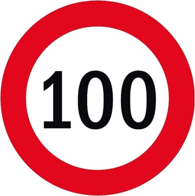 100 jaar versiering onderzetters/bierviltjes - 25 stuks - 100 jaar verjaardag feestartikelen