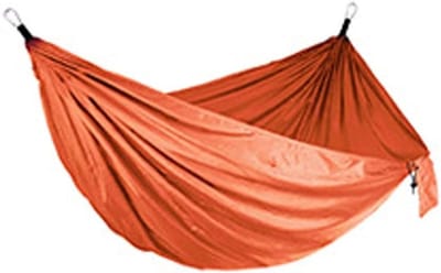 Outdoor Hangmat - Reis Hangmat - Kamperen Wandelen - Boomvriendelijke Riemen - 270 x 140 cm - Oranje
