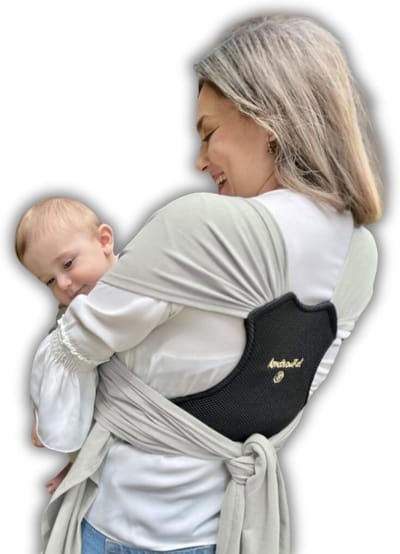 Ergonomische Babydrager met 3D Rugsteun voor Pasgeborenen tot 9kg - Comfortabel en Eenvoudig te Bevestigen