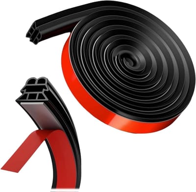 Ronte - Rubberen autodeur raambekleding afdichtingsstrips - zelfklevend - auto-deurafdichting - 10 meter - voordeur - achterdeur - kofferbak - motorkap - auto-accessoires - afdichting auto.
