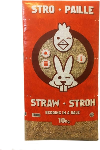 Stro 10 KG - strobaal - 100% natuurlijk - voorgesneden porties