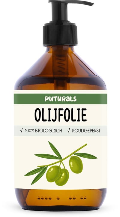 Puturals Olijfolie 100% Biologisch - 500ml - Puur en Koudgeperst - Olijfolie Extra Vierge Voor Haar en Huid
