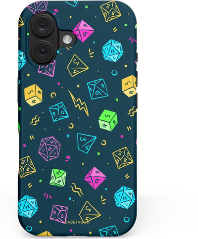 Casetastic hoesje geschikt voor Apple iPhone 16 - MagSafe - Dubbellaagse bescherming - Avontuursteen - Fashion Case - Donkergrijs Petrol Groen