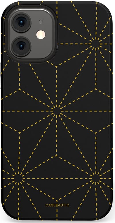 Casetastic Hoesje Geschikt voor Apple iPhone 12 Mini - Stijlvolle Beschermende Duo-layer Case - Vouwlijn