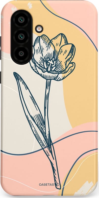 Casetastic Hoesje Geschikt voor Samsung A56 / A36 - Stijlvolle Beschermende Duo-layer Case - Lente tulp
