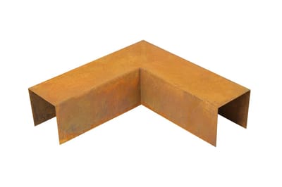 Wovar Cortenstaal Opsluitband Hoekstuk 20 x 6,2 x 6 cm | Per Stuk