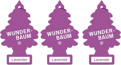 Wunderbaum Luchtverfrisser - Auto - Wonderboom - Lavendel - 3 Stuks